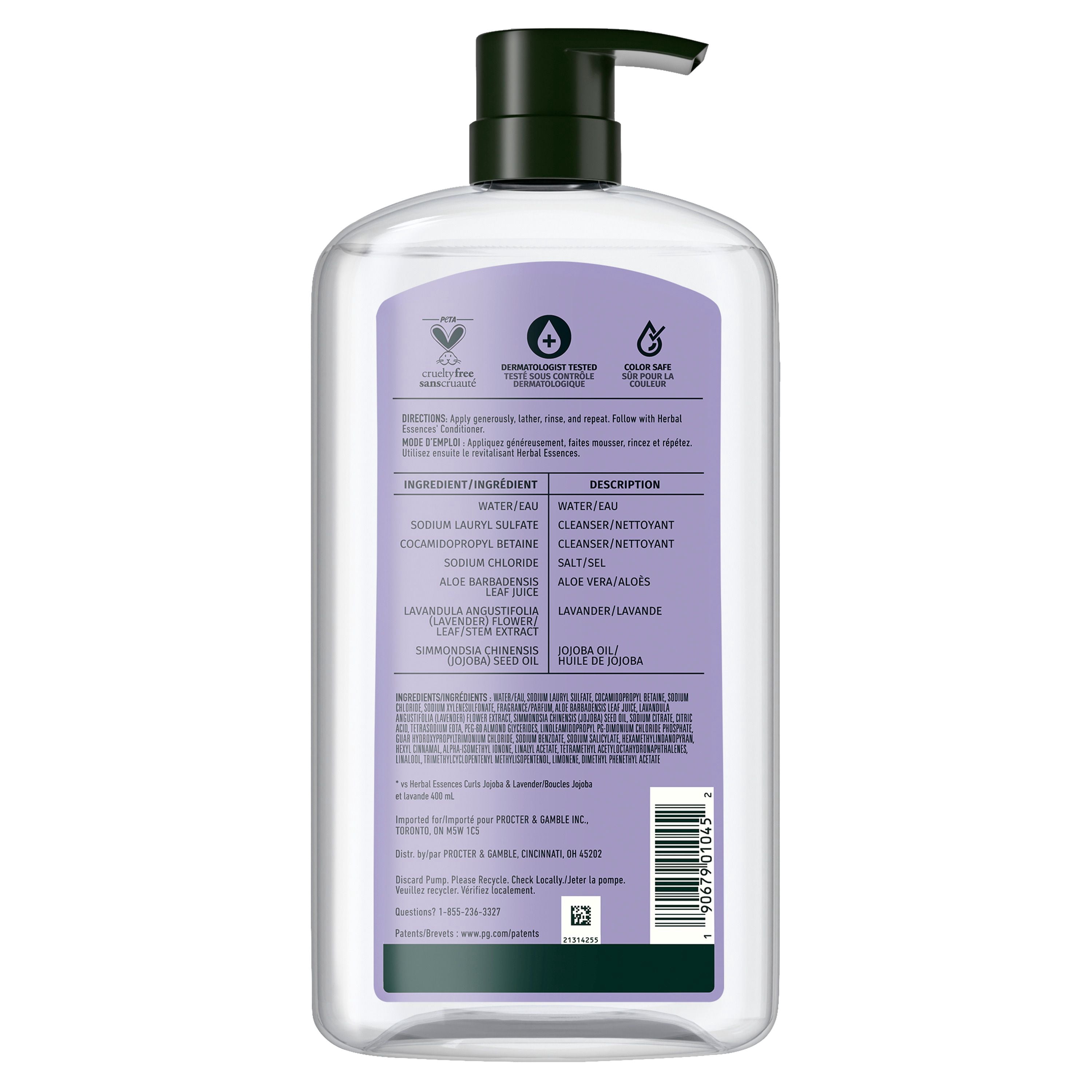 HERBAL ESSENCES Boucles JOJOBA et Lavande Shampooing