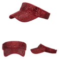 thumbnail image 2 of GDREDA Baseball Casquette Mode Femmes Imprimé Léopard Sun Visière de Baseball Rouge, Taille Unique, 2 of 4