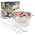 thumbnail image 1 of 7Penn Acrylic Appetizer Serving Tray - 4 Compartment Transparent Chilled Serving Platter with Flip-Over Ice Tray Lid, 1 of 4
