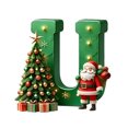 thumbnail image 2 of Nilvkv 26 Letters Christmas Tree Decoration Pendant Christmas Tree Ornaments Personalized DIY Christmas Ornaments Christmas Decoration Xmas Tree Hanging Decor Feature, 2 of 6