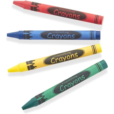 CrayonKing Ensemble de Craies de Cire 4 Pcs en Sacs Cello, Craies de Cire Non Toxiques, Fournitures d'Art Cadeaux de Fête, Lot de 75 (300 Unités)