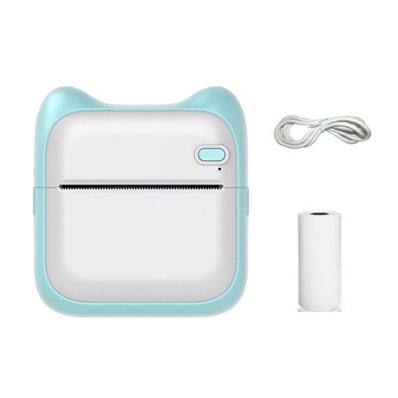 Mini Portable Thermal Printer 200dpi 57mm Printing Stickers Wireless Bluetooth Inkless Blue Pink Pocket Notes To Do List Printer