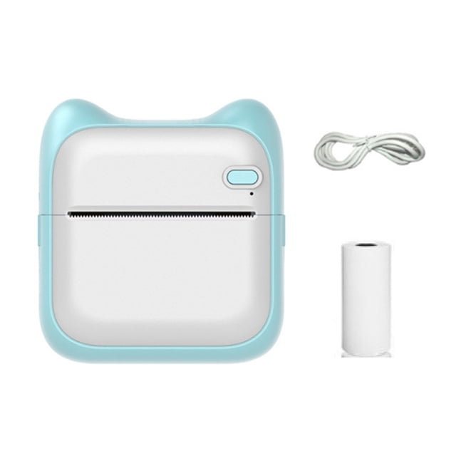 Mini Portable Thermal Printer 200dpi 57mm Printing Stickers Wireless Bluetooth Inkless Blue Pink Pocket Notes To Do List Printer