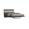 thumbnail image 3 of K-Living Asher Grey Lacquer Finish Queen-Size Bed with PU Padded Headboard and One-Touch LED Light, 3 of 3