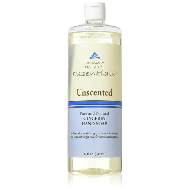 Clearly Natural Savon à Mains Liquide Non Parfumé de Recharge, 32 Onces