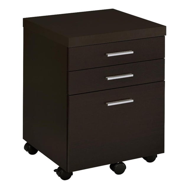 Skylar 3-drawer Home Office Mobile File Cabinet Cappuccino