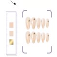 thumbnail image 4 of Fofosbeauty 24pcs Press on False Nails Tips, Almond Fake Acrylic Nails, Simple French Love, 4 of 8
