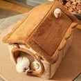 thumbnail image 4 of cuyhtdup Dog House Indoor Foldable Soft Kennel Bed Warm Cats House Puppy Cave With Cushion For Small Medium Large Dogs Cats, 4 of 9