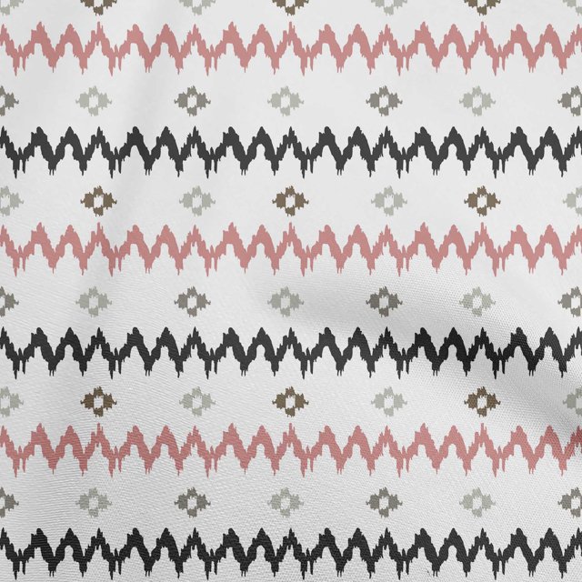 oneOone Viscose Jersey White Fabric Abstract Fabric For Sewing Printed Craft Fabric By The Yard 60 Inch Wide