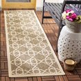thumbnail image 2 of Safavieh Courtyard Brown Indoor Outdoor Rug - Runner 2'3" x 12', 2 of 4