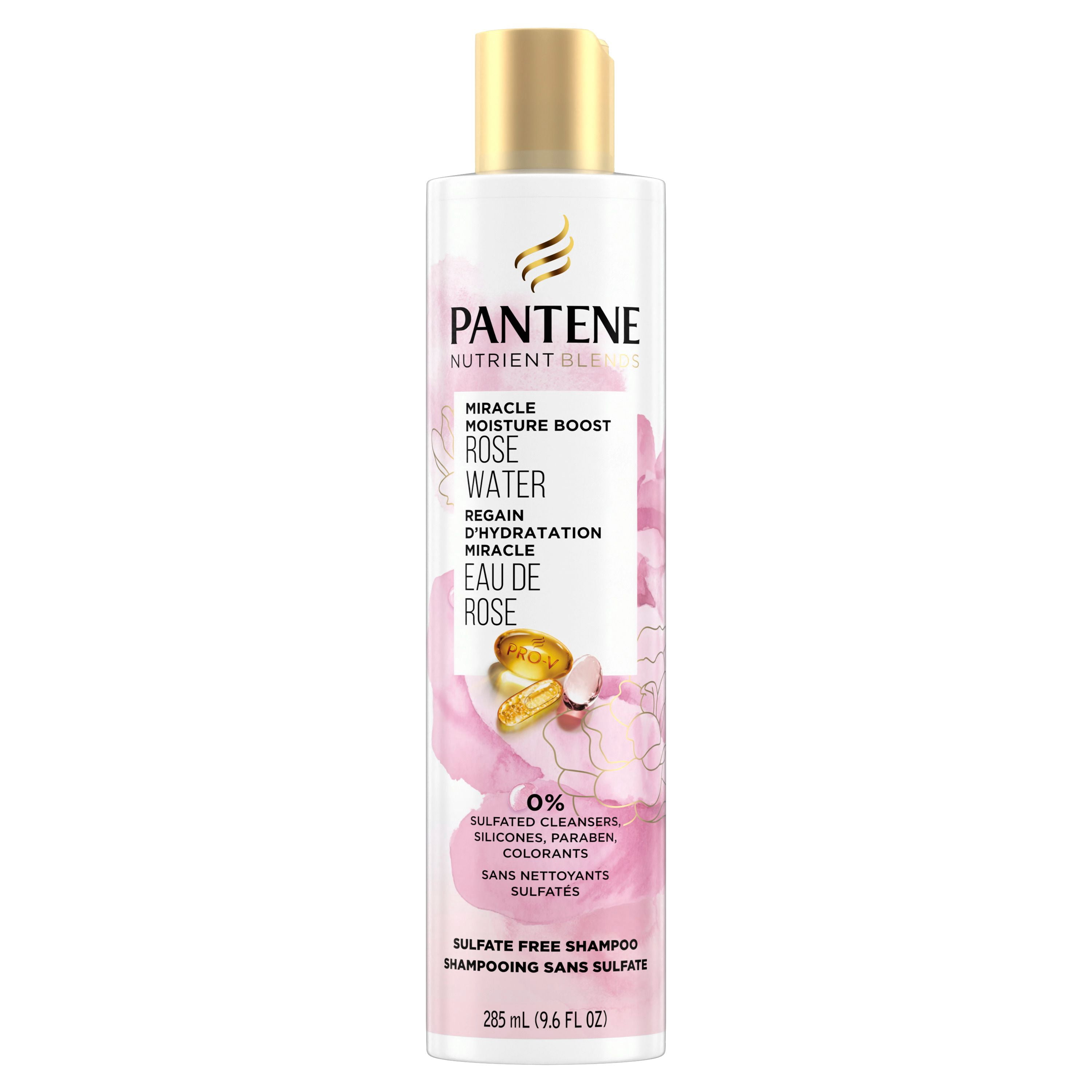 Pantene Nutrient Blends Sulfate Free Miracle Moisture Boost with Rose Water Shampoo