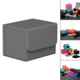thumbnail image 4 of Card Deck Box Storage Holder Organizer W/ Magnet Closure Display Organization Album Card Display TCG Gray, 4 of 9