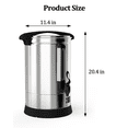 thumbnail image 2 of CazToi 100-Cup Commercial Coffee Urn 14L Fast Brew Stainless Steel Maker with Keep Warm Dripless Faucet, 2 of 11
