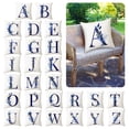 thumbnail image 3 of Housse de Coussin Décorative à Lettres Alphabet et Fleurs, Protège-Coussin Carré pour Sofa, Chambre, Chaise, Maison, 3 of 3