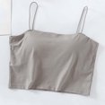 thumbnail image 2 of Timegard Womens Tank Tops with Built in Bras Cropped Spaghetti Strap Sleeveless Comfy Camis Basic Tee, 2 of 5