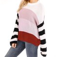 thumbnail image 2 of RKSTN Chandails pour Femmes Mode Manches Longues Col Rond Hauts Amples Tricotés Automne, 2 of 5