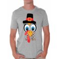 thumbnail image 1 of Awkward Styles T-Shirt de l'Action de Grâce Visage de Dinde pour Hommes, 1 of 4