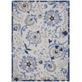thumbnail image 1 of homeroots home decor 384842 8’ x 11’ Blue and Gray Indoor Outdoor Area Rug, 1 of 1
