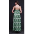 thumbnail image 3 of Bimba Robe Longue Maxi Imprimée en Rayonne Teinture sur Nœuds pour Femmes à Bretelles Spaghetti Ajustables Boho-X-Grand, 3 of 4