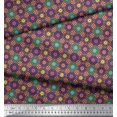 thumbnail image 3 of Soimoi Poly Georgette Tissu Imprimé Mandala Floral par la Cour 42 Pouces de Large, 3 of 3