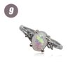 thumbnail image 4 of thinsony Female Silver Ring Portable Zircon Rhinestone Rings Girlfriends Bridal Ornaments Jewellery Accessory Wedding Engagement Purple Size 9, 4 of 8