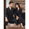 thumbnail image 1 of Men's Breathable Cool Feeling Bathrobe And Clubwear For Spring/Summer, 3/4 Sleeves, 1 of 4
