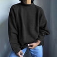 thumbnail image 2 of AherBiu Plus Size Sweaters for Women Ribbed Knited Long Sleeve Turtleneck Tops Loose Fitted Winter Pullover Sweaters, 2 of 6