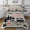 thumbnail image 1 of Erosebridal RV Car Coverlet Set King, Vibrant Sunflower Bedding Set, Happy Camping Decor,, 1 of 5