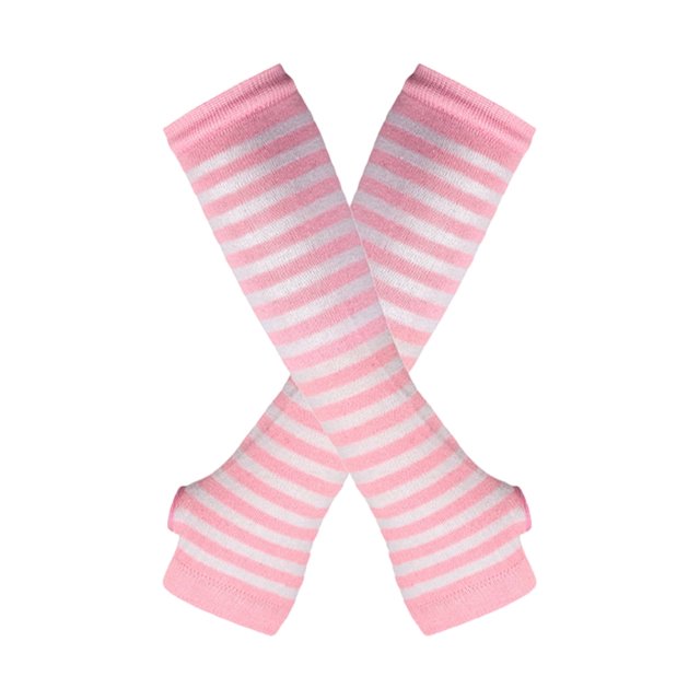 Becaristey Over Knee Socks Easy To Wear Highly Elastic And Durable Soft And Breathable Comfortable To Wear Polyester Easy To Match pink and white 1Set