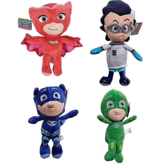Pj Masques Poupée Dessin Animé Jouet en Peluche 4 Pcs