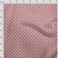 thumbnail image 4 of oneOone Georgette Viscose Pink Salmon Fabric Running Stitch Craft Projects Decor Fabric Printed By The Yard 42 Inch Wide, 4 of 4