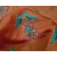 thumbnail image 4 of oneOone Silk Tabby Fabric Leaves|Bird & Floral Block Print Sewing Fabric BTY 42 Inch Wide, 4 of 4