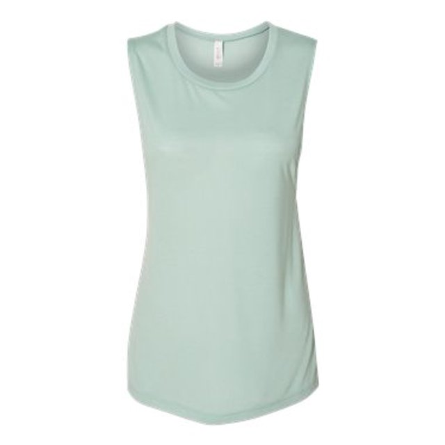 Bella + Canvas Débardeur Muscle Fluide pour Femmes, TG, Bleu Poussiéreux