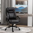 thumbnail image 2 of Vinsetto Chaise de Bureau Exécutive en Cuir PU à Hauteur Réglable, Brun, 2 of 8