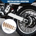 thumbnail image 2 of Unique Bargains Rear Brass Wheel Spoke Balance Weights Refill with Wrench Tool Metal 14pcs/Set Gold Tone for Motorcycle, 2 of 7