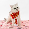 thumbnail image 4 of Plush Pet Scarf With Red Envelope Chinese New Year Style Warm Soft Comfortable Decorative Collar For Cats Dogs Photo Prop, 4 of 7