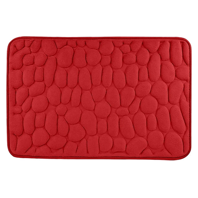Vrorvz Non Slip Bathroom Floor Mat Soft Water Absorbent Quick Dry Rug for Kitchen Living Room Bedroom Entrance Machine Washable Easy Care for All Floor Types