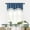 Light Blue #4, variant on Fringed Window Curtains with Tassels | Patterned Rod Pocket Short Drapes | Decorative Valance for Kitchen Living Room | Polyester Window Treatment for Home Decor