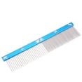 thumbnail image 2 of Pet Hair Comb, Pet Hair Trimmer Comb, Double Comb Tooth Anti-Static Comfortable Stainless Steel Durable For Dog Pets, 2 of 8