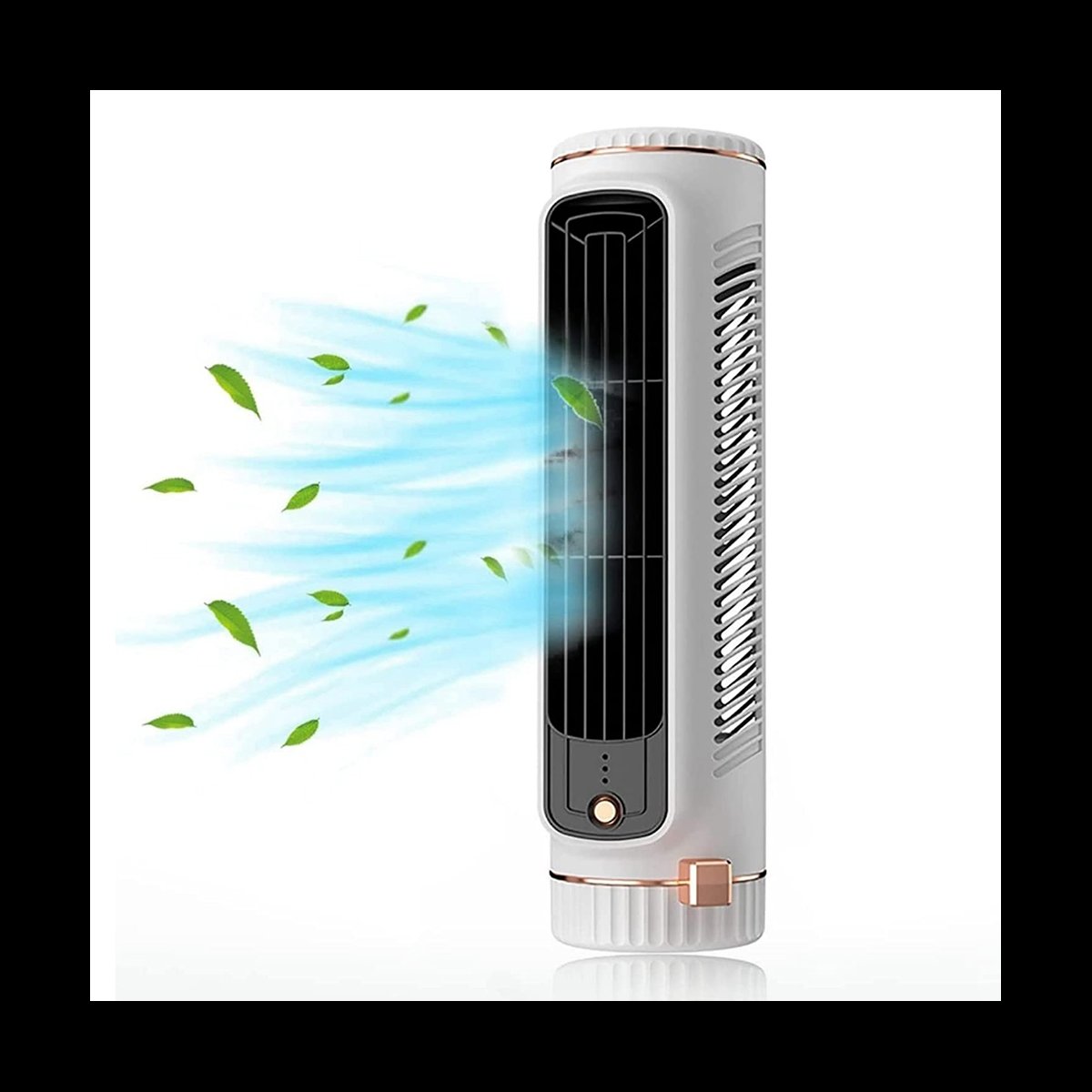 Portable Automatic Remote Air Conditioner, USB Personal Air Conditioner Mini Conditioner with 3-Speed Electric Fan White,1 * electric fan 1 * USB cable,White