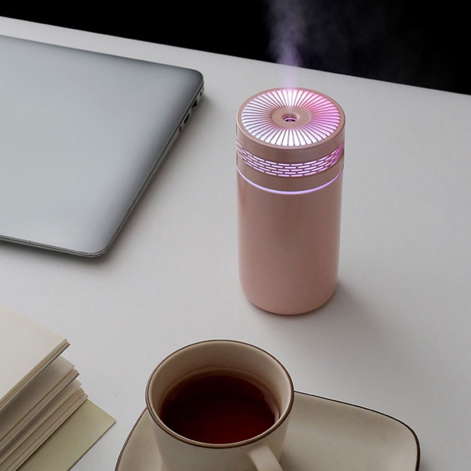 Dvkptbk Air Humidifier Cool Mist Humidifiers for Babies Quiet and Small Humidifier for Bedroom Nightstand Space Saving with Led Night Kitchen & Dining