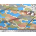 thumbnail image 2 of Soimoi Poly Georgette Fabric Two Tone With Grey Camouflage Print Sewing Fabric Yard 52 Inch Wide, 2 of 3