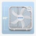 thumbnail image 2 of Hurricane 20 Pouces Classic Series Ventilateur sur Pied avec 3 Réglages de Vitesse, Lot de 2, Blanc, 2 of 10