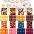thumbnail image 1 of Wax Melts, WAXCANPY Scented Soy Wax Melts, Natural Soy Wax Cubes-8 Scents: Almond Cookie, Toasted Coconut, Donut, Pumpkin Pie, Peach, Blueberry, Strawberry, Black Pomegranate (8 x 2.5 oz), 1 of 1