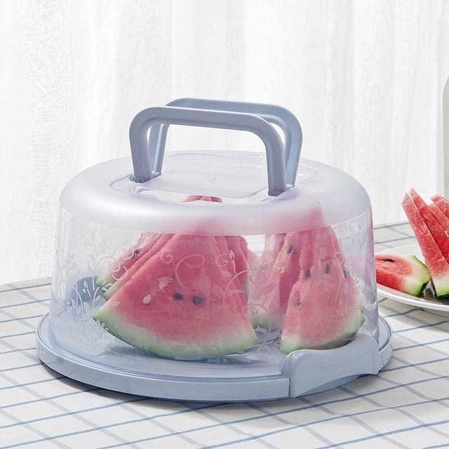 WIFKLSIIPG Boîte de Rangement Ronde pour Gâteau avec Poignée et Plateau Intérieur