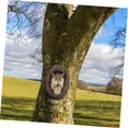 thumbnail image 3 of Tree Hanging Sculpture Owl Garden Statues Owl Decorative Statue Owl Tree Face, 3 of 5