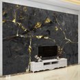 thumbnail image 1 of 3D Wallpaper Black Golden Marble SKU# WAL0108, 1 of 1
