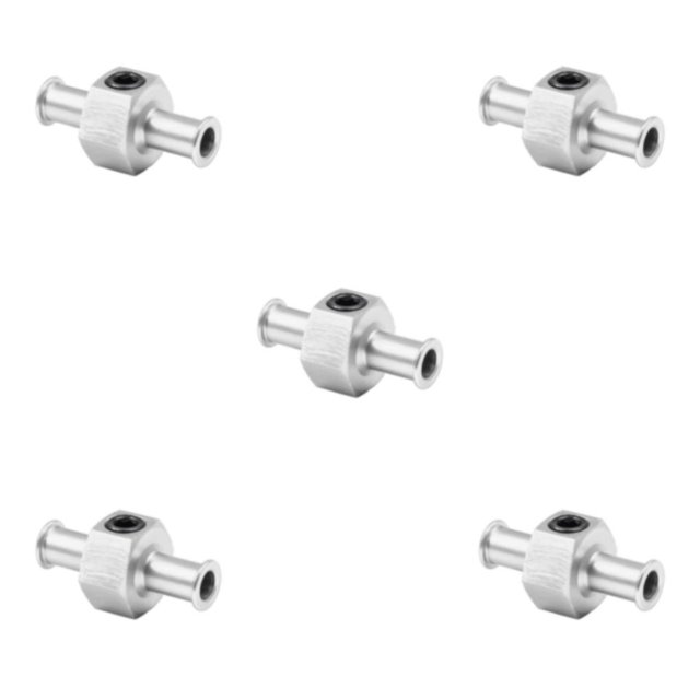 Baohd Nitrous Pressure Gauge Adapter Simple And Effective With Seal Gauge T High Durability silver 5Set