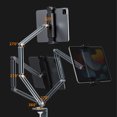 thumbnail image 2 of thinsony Phone Holder Adjustable Aluminum Alloy Portable Reusable Household Dorm Tablet Bed Bracket Mount for Tablets Notebook Gray, 2 of 9