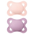 thumbnail image 1 of MAM Original Matte Pacifier (2 pack, 1 Sterilizing Pacifier Case), Pacifiers 0-6 Months, Baby Girl Pacifier, Best Pacifiers for Breastfed Babies, Sterilizing Storage Case, 1 of 4